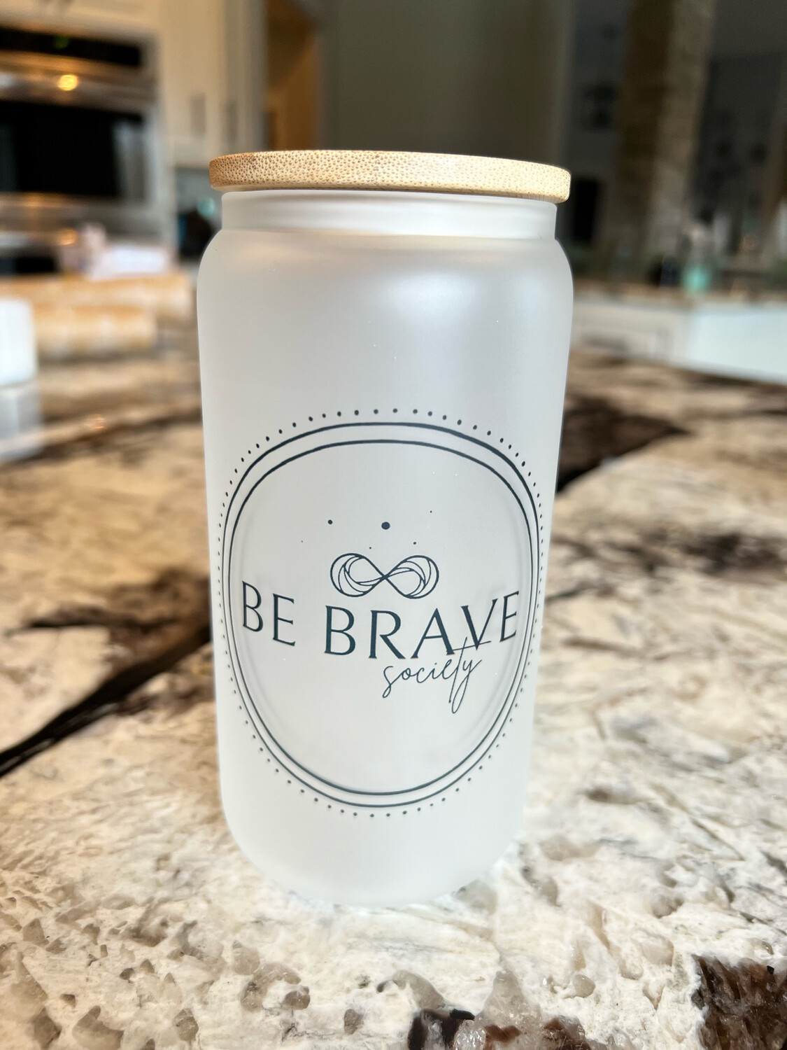Be Brave Society NO RANK Glass