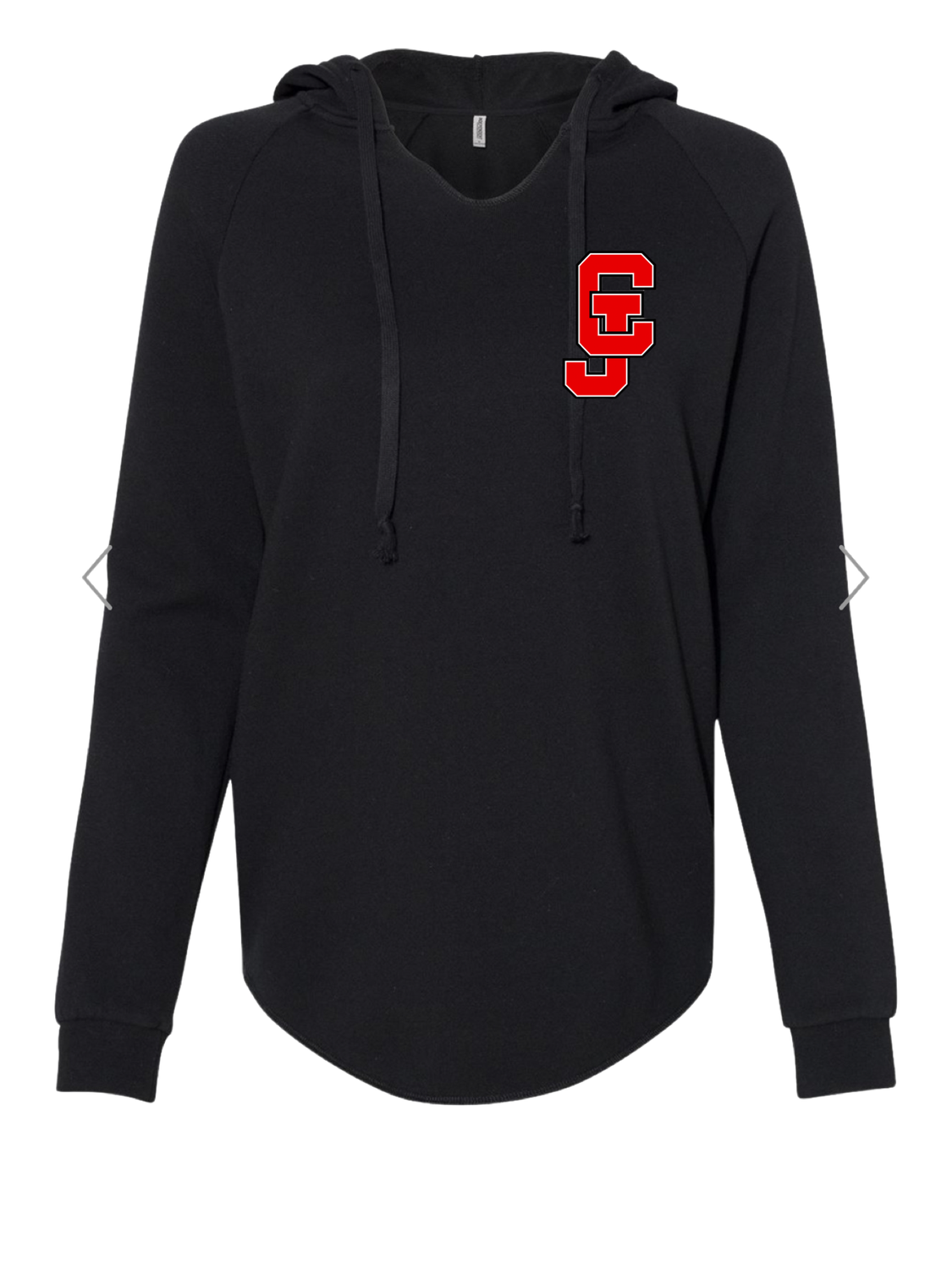 Bulldog Women&#39;s Vneck Lightweight Hooded