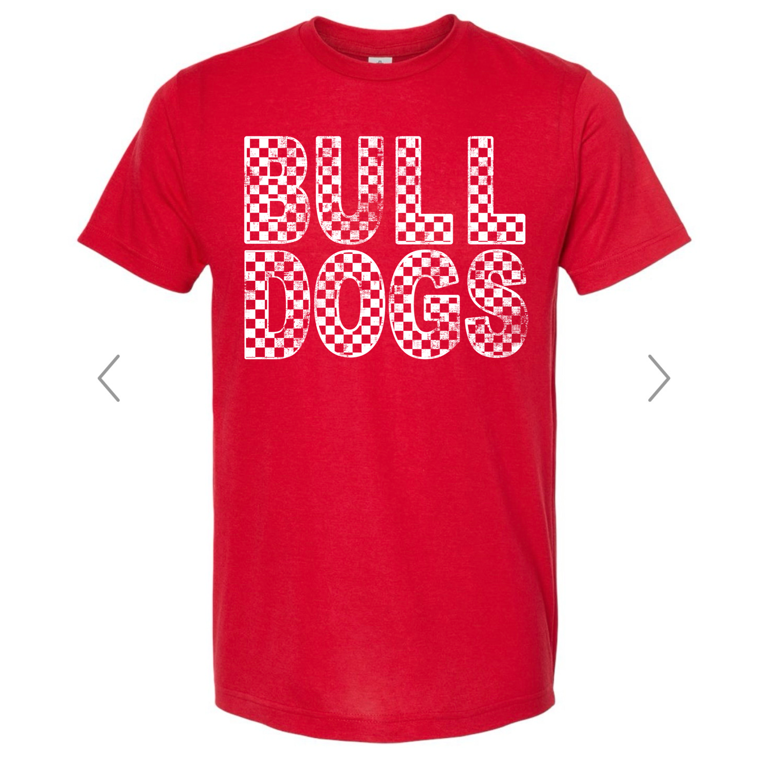 Bulldogs Red Checkered T-Shirt