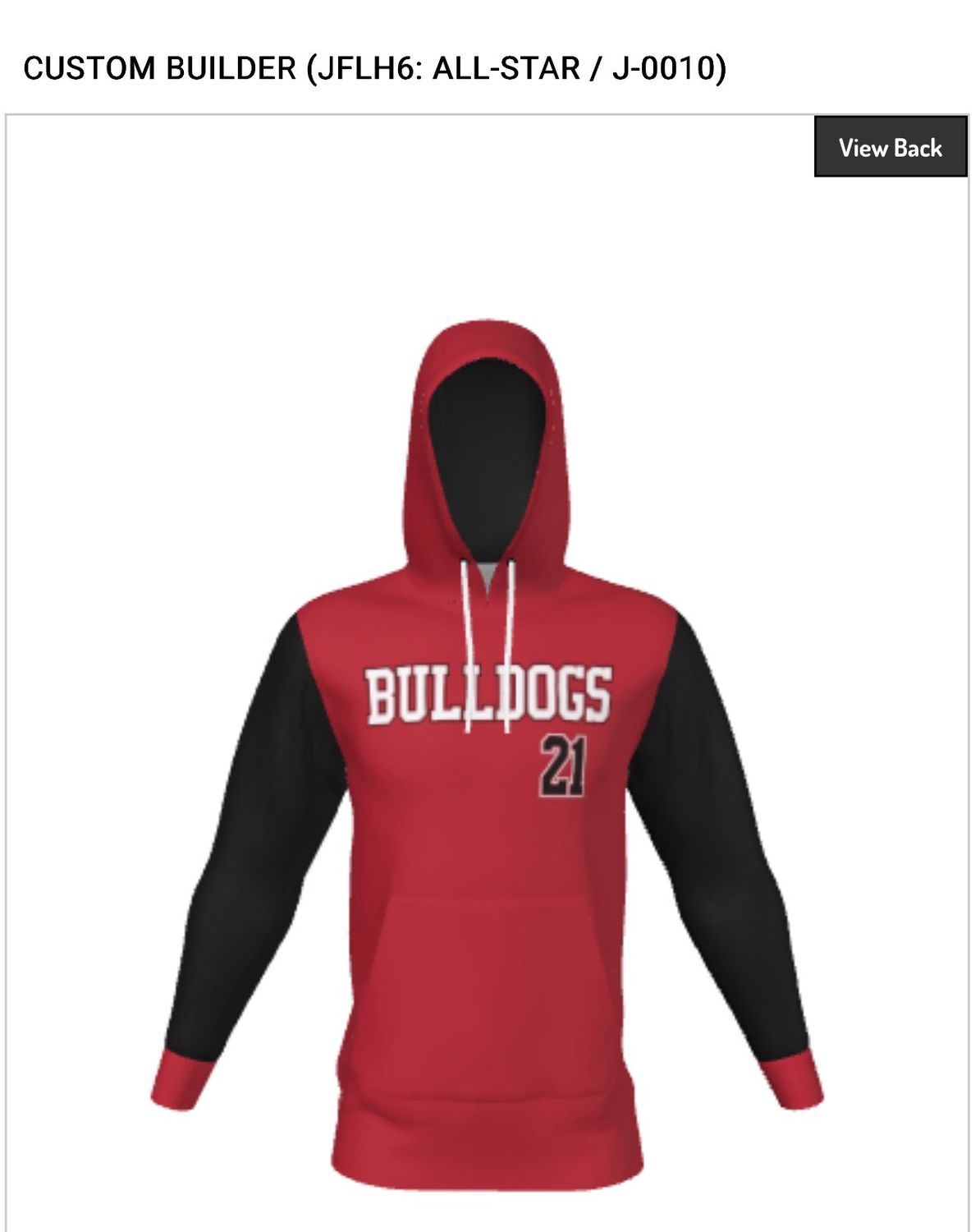 Champro Long Sleeve Personalized Hooded Fleece