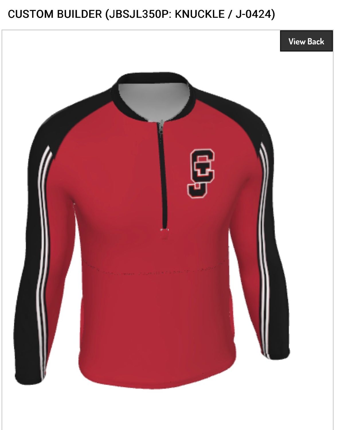 Champro Long Sleeve Cage Jacket (personalization optional)