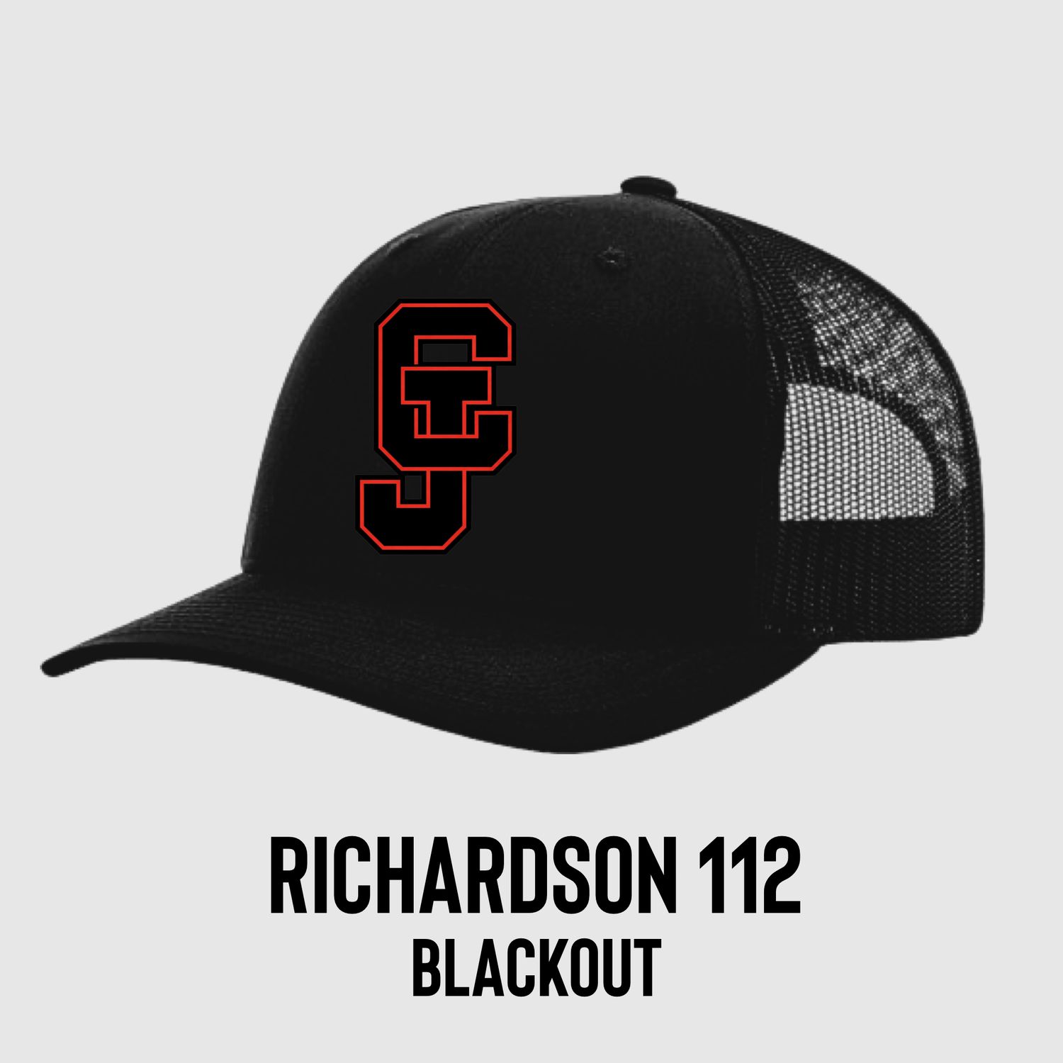 Richardson 112 Snap Back Hat Blackout