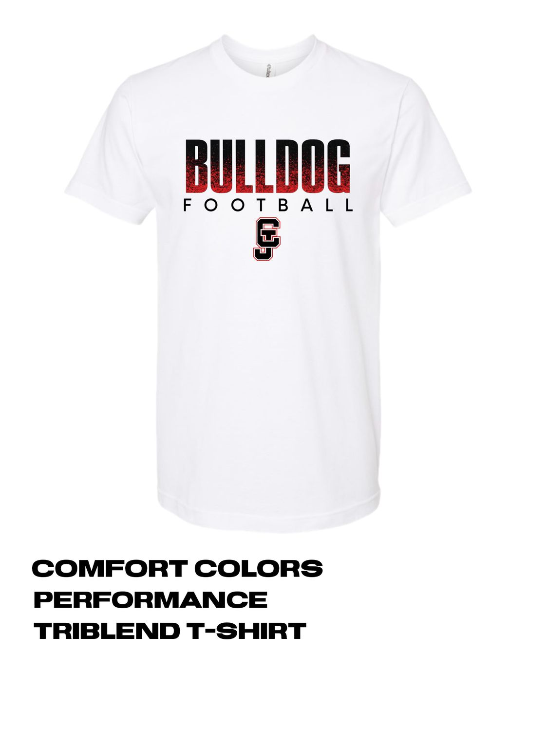 Bulldog Football White T-Shirt