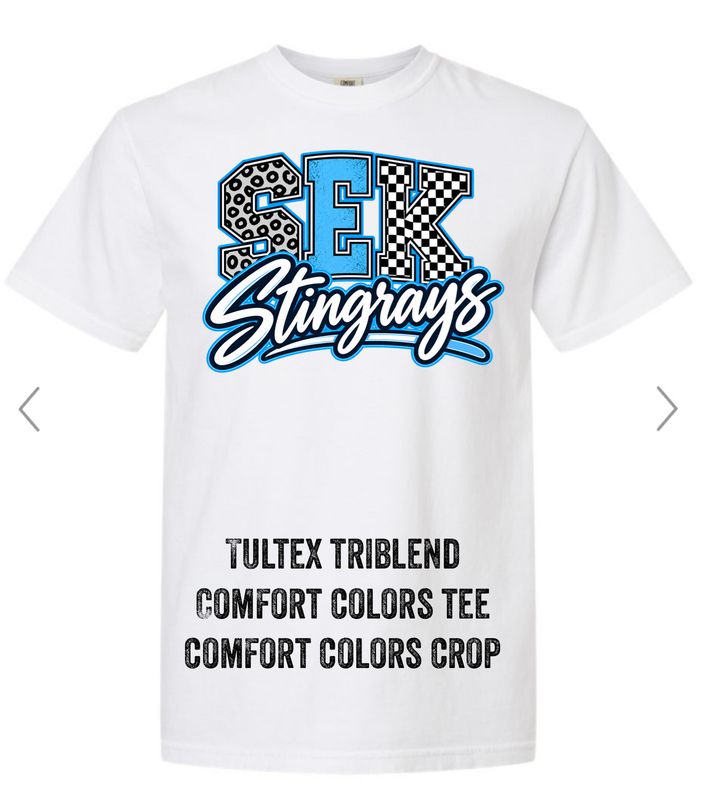 Girly Stingrays White T-Shirt