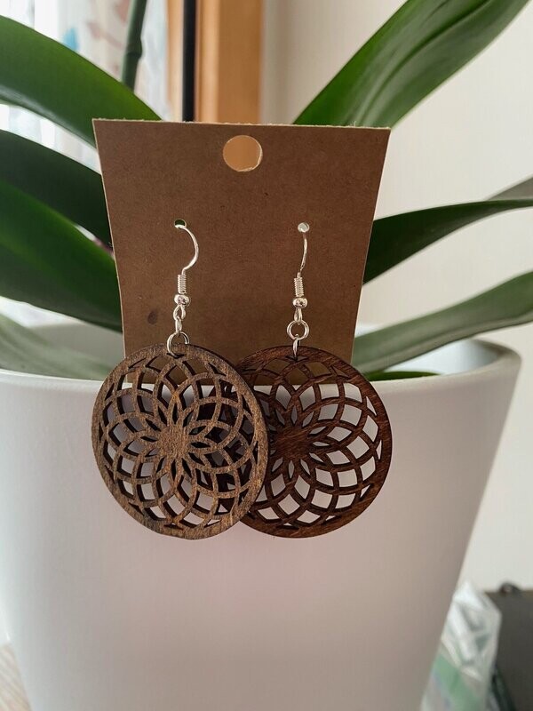 Round Mandala Earrings