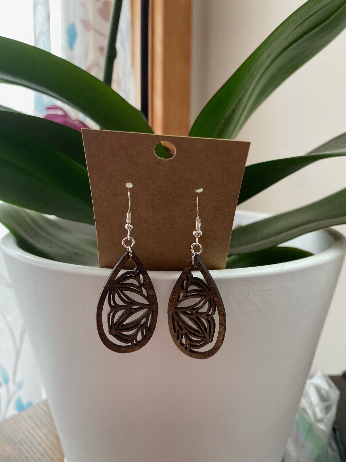 Half Flower Mandala Earrings