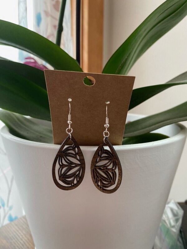 Half Flower Mandala Earrings