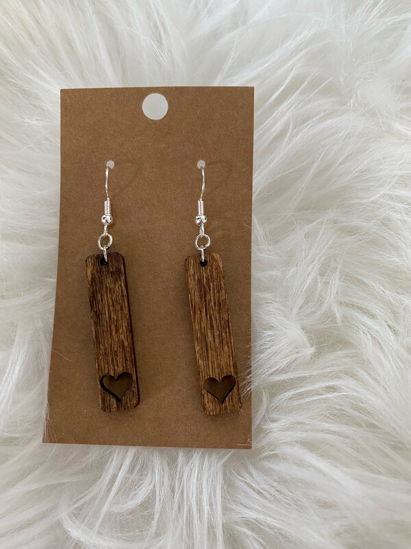 Simple Heart Cutout Earrings