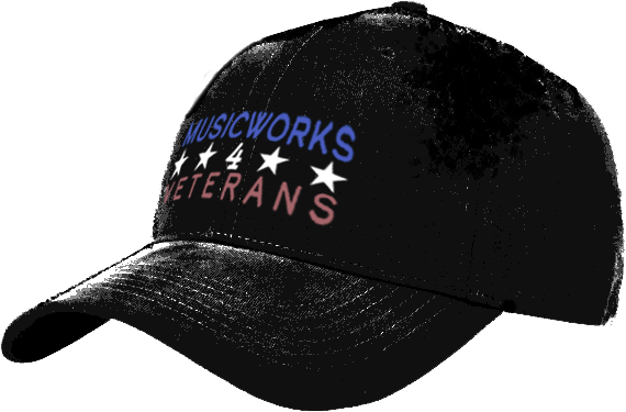 MW4V black embroidered ball-cap