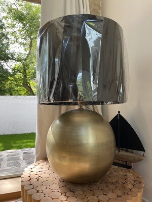 Lampe boule bronze et noire