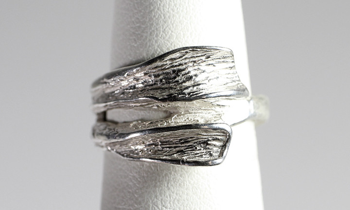 Maritime Bough, Silver Oxidized Ring