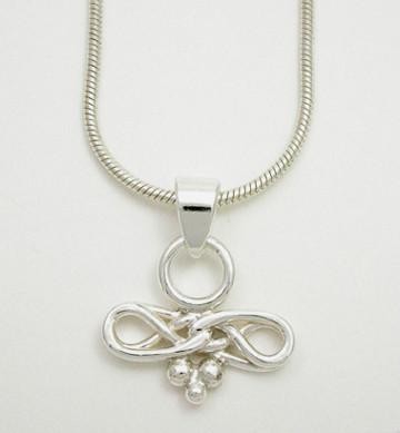 Eternal Love Celtic Knot Sterling Silver Necklace