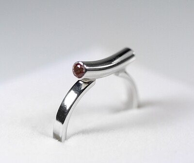 Ring Pink Spinel Tube Size 5.5