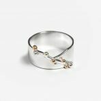 Pixie Dust Ring, sterling silver & gold 14K Size 8