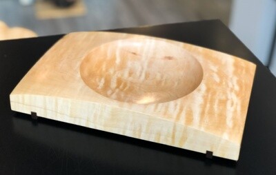 Curly Maple and Walnut Bowl