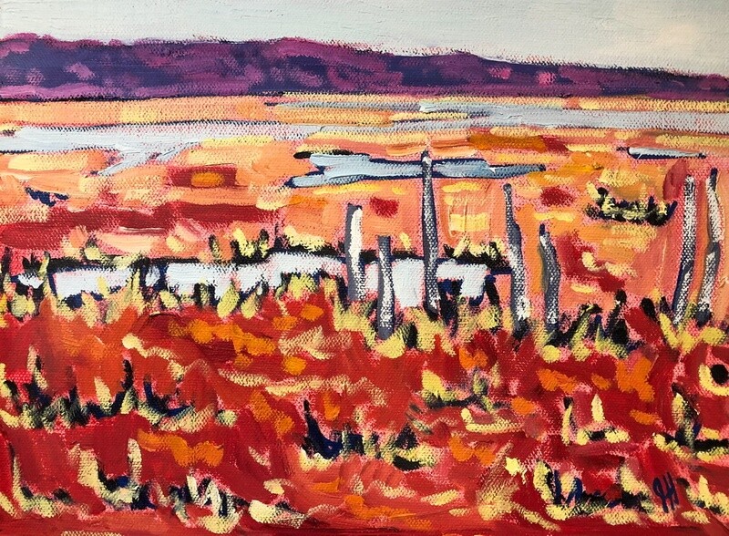 &quot;Saints Rest Marsh No.3&quot; 9x12 Oil Painting