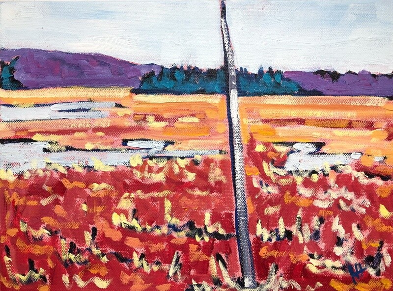 &quot;Saints Rest Marsh No.1&quot; 9x12 Oil Painting