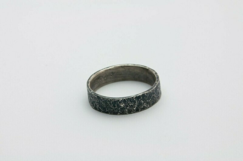 Dimitri Gagnon Morris Saint John New Brunswick Canada Canadian Jewelry Handworks Goldsmith Silversmith Oxidized Band Ring