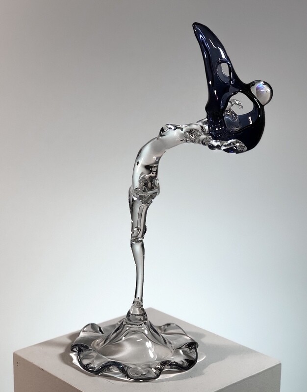 &quot;I Wish I Was A Crow&quot; Glassware Sculpture