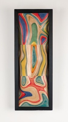 Carved Abstract Wood Piece