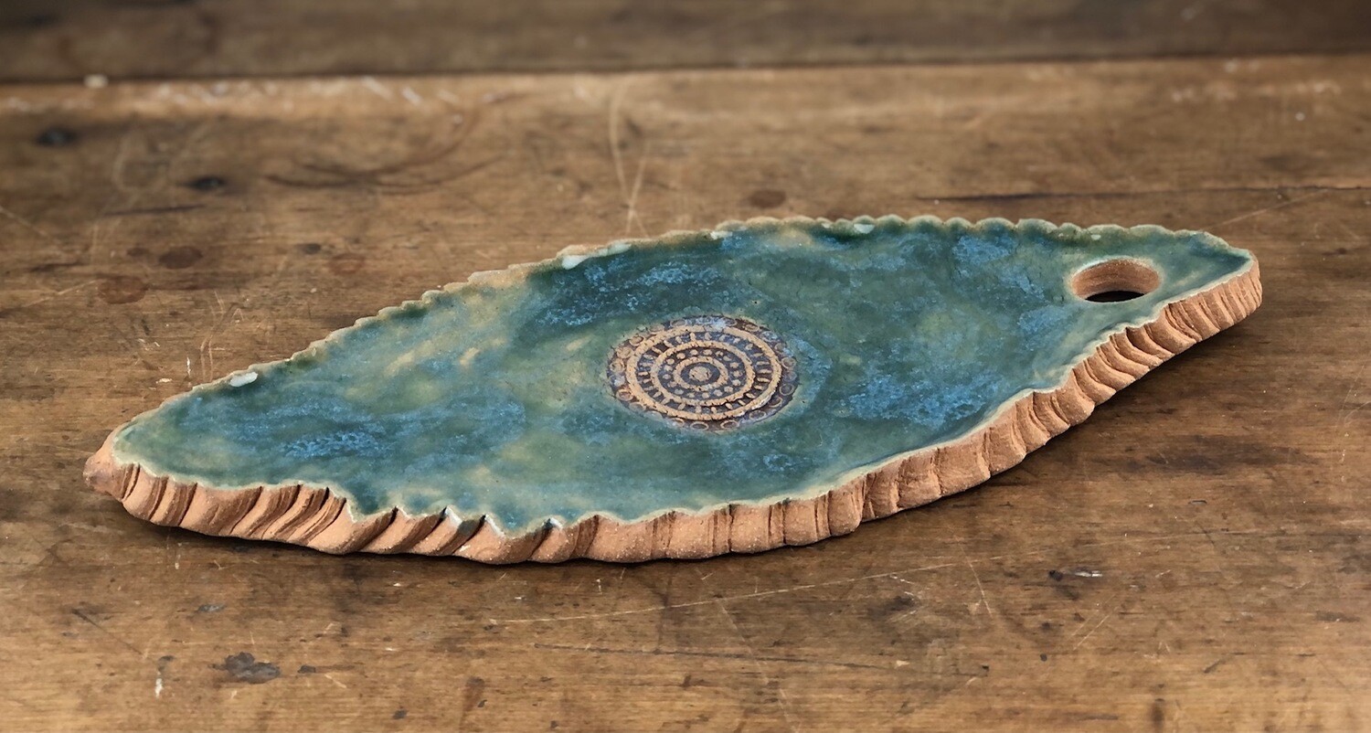 Pottery Charcuterie Board, Board: Blue Board