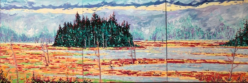Fox Farm Marsh Oil Size 3x 30x30&quot;