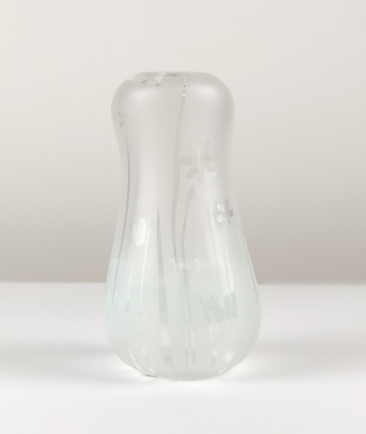 Sandblast Dream Jar Celadon Glassware