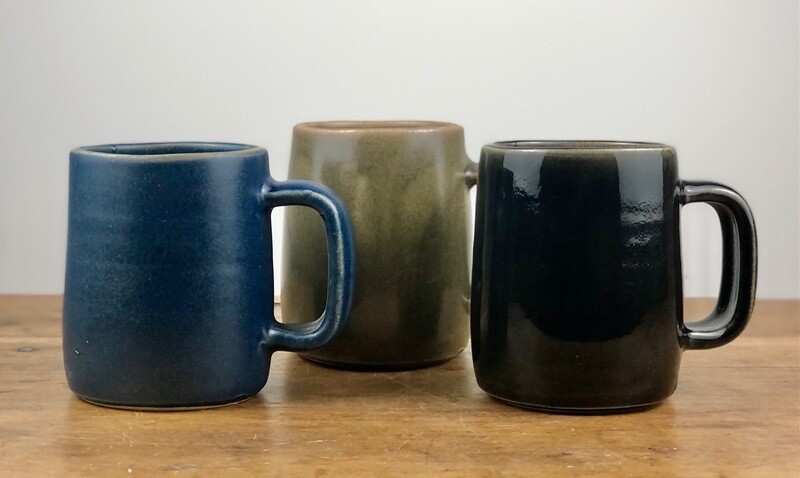 Darren Emenau Saint John New Brunswick Handworks Japonesque Pottery Large Mugs