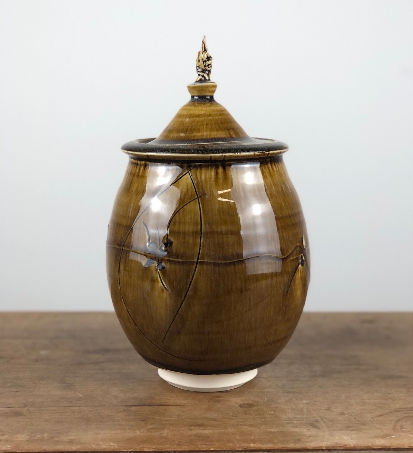 Pottery Covered Jar