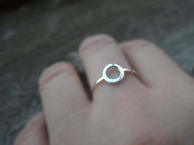 Small Circle Ring- Silver