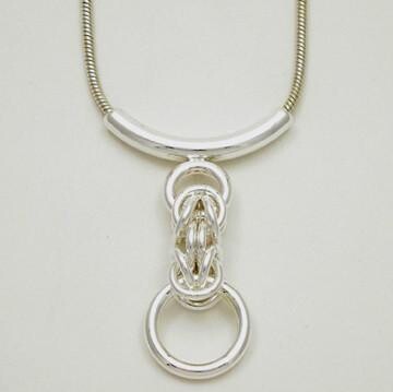 Kings Chain Sterling Silver Pendant 18