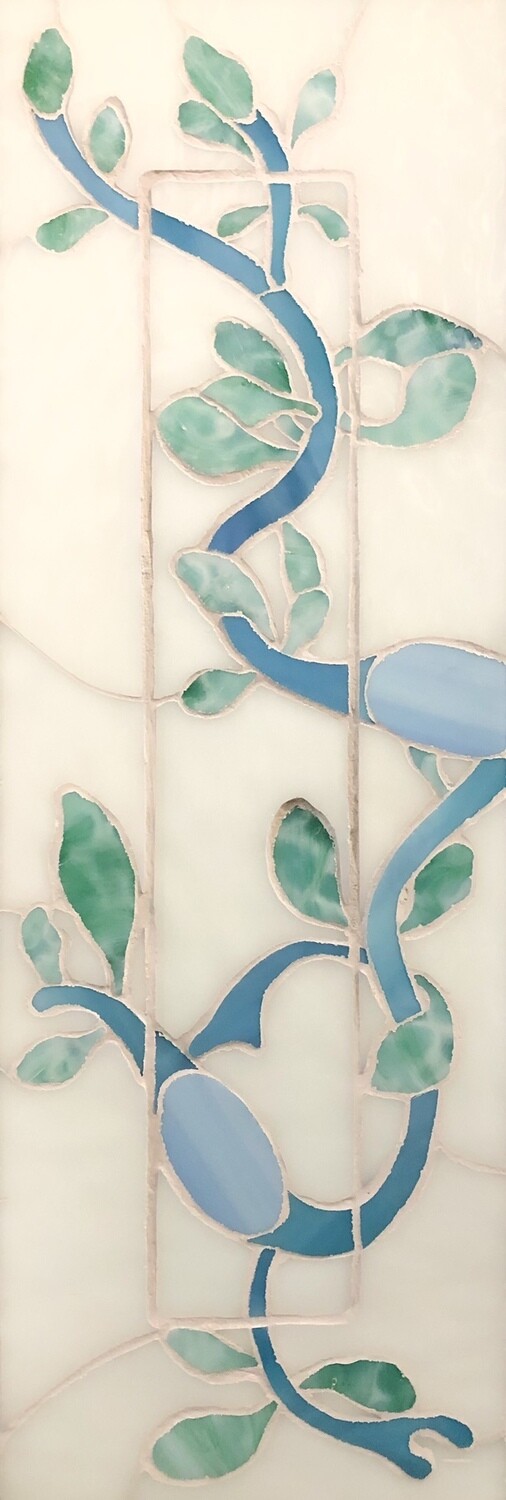 Aqua Seaweed Glass Mosaic