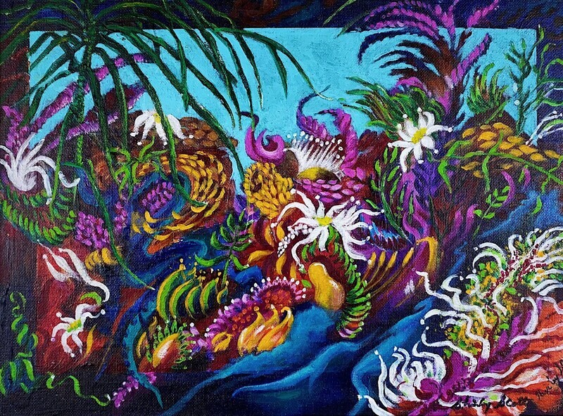 &quot;Under Water&quot; Framed 15.25x19.25&quot;