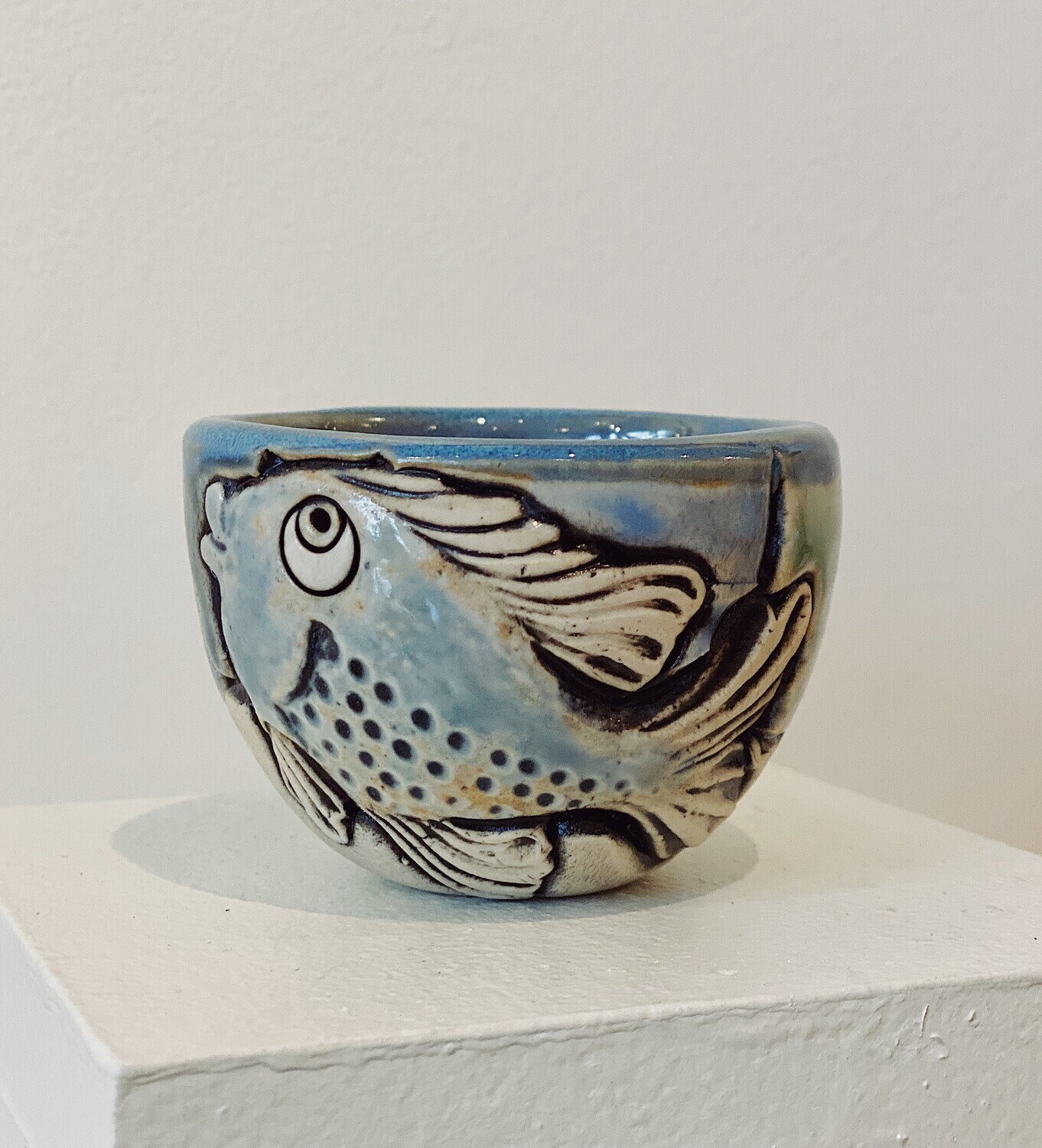 Small Pottery Fish Bowl