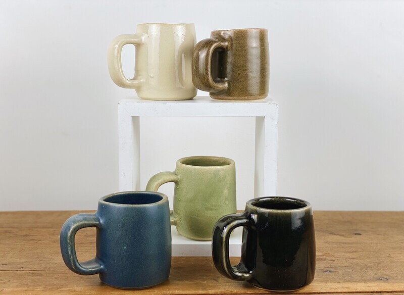 Darren Emenau Saint John New Brunswick Handworks Japonesque Pottery Small Mugs 