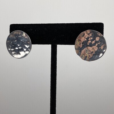 Hammered Silver Studs