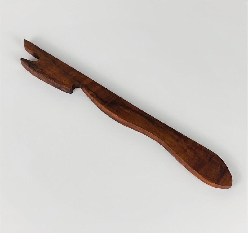 Hand Carved Wooden Oven Rack Push/Pull