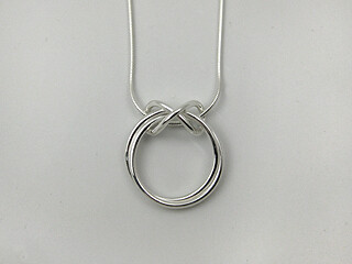 Infinity Pendant  Sterling Silver 18