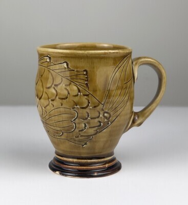 Honey Glazed Pottery Mug