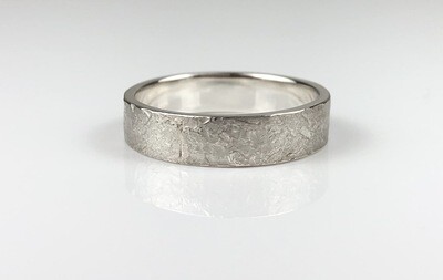 Grandfather Wide 6mm. Band Ring Sterling Silver