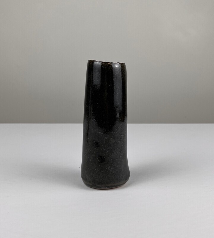 Darren Emenau MNO Saint John New Brunswick Canada Handworks Gallery Canadian Handmade Japonesque Pottery Vase Glossy Black