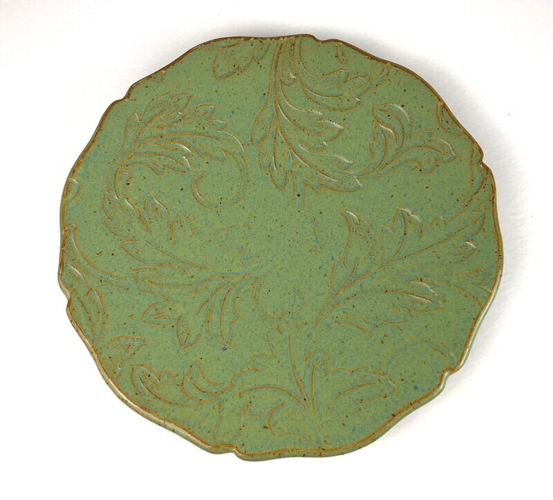 Textured Pottery Plate