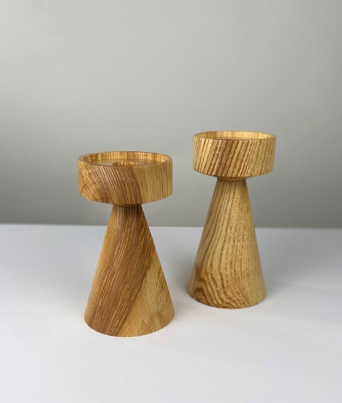 Ash Pillar/Taper Candle Holders