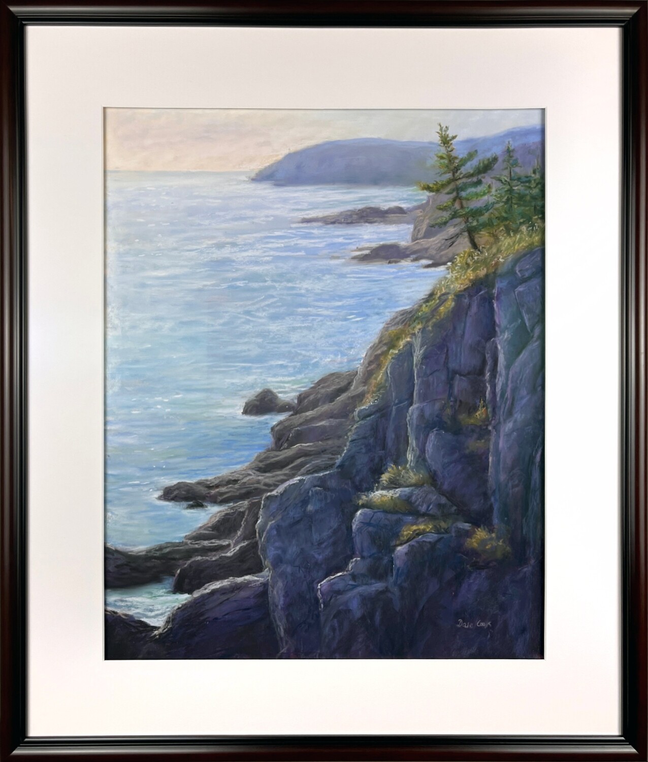 "Only at the Precipice Can we See Ahead" 20x16" Framed 25.25x21.25"