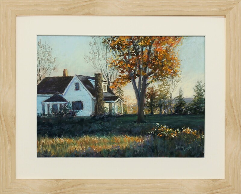 "Welcome Home" Pastel on Paper 8x11" Framed 12.75x15.75"