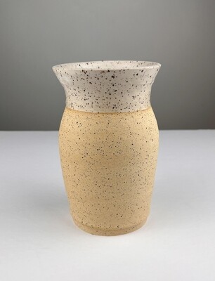 Pottery Vase w/ Cinnamon Latte Glaze