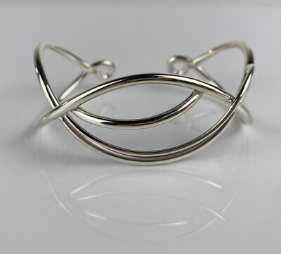 Flame Cuff Sterling Silver