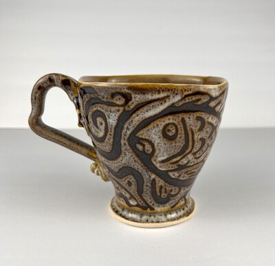 Pottery Mugs - Mocha Glaze
