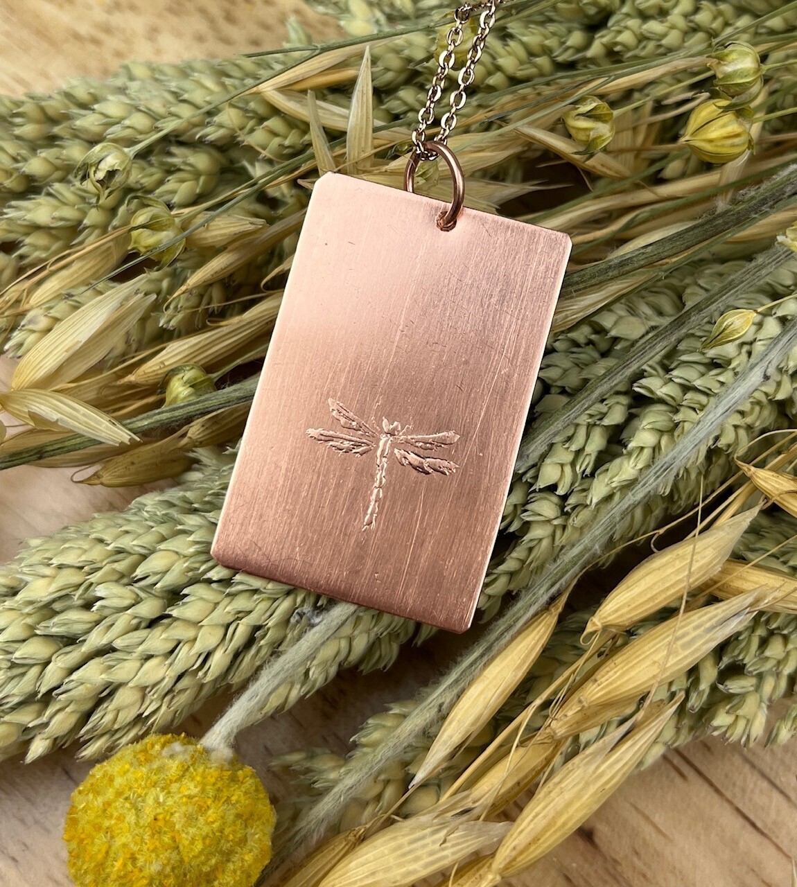 Rectangle Pendant on 20" Chain