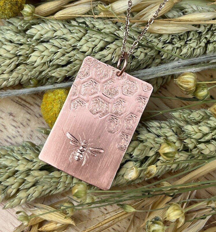 Rectangle Pendant on 20" Chain